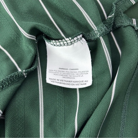 Nike Golf Polo Men XL Green Striped Short Sleeve Shirt Dri Fit - Picture 5 of 6